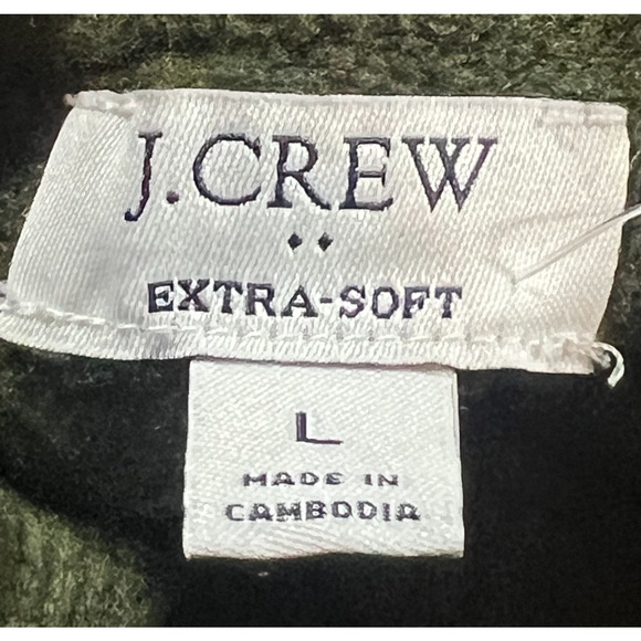 J.CREW HEATHER LODEN GREEN EXTRA SOFT YARN TURTLENECK SWEATER BL761 SIZE LARGE - Picture 3 of 6